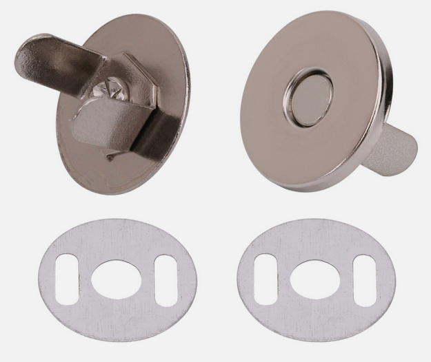 Magnetic snap - silver