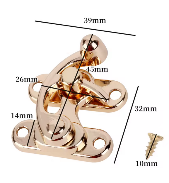 Hasp Hook Lock Closure for bags
