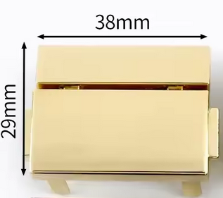 Light gold metal lock buckles