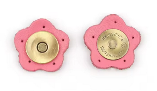 Magnetic Buttons Genuine Leather